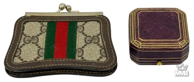 Gucci Coin Purse & Tiffany & Co. Ring Box 2pc LOT