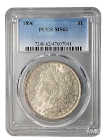 1896 Morgan Silver Dollar PCGS MS62