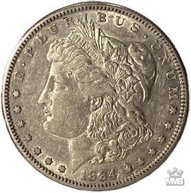 1884-S Silver Dollar Morgan Coin