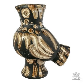 Pablo Picasso b. 1881 Madoura Pottery Owl Vase