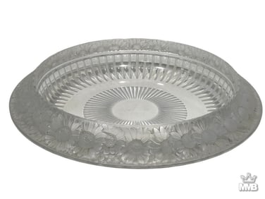 Lalique French Marguerites Crystal Center Bowl