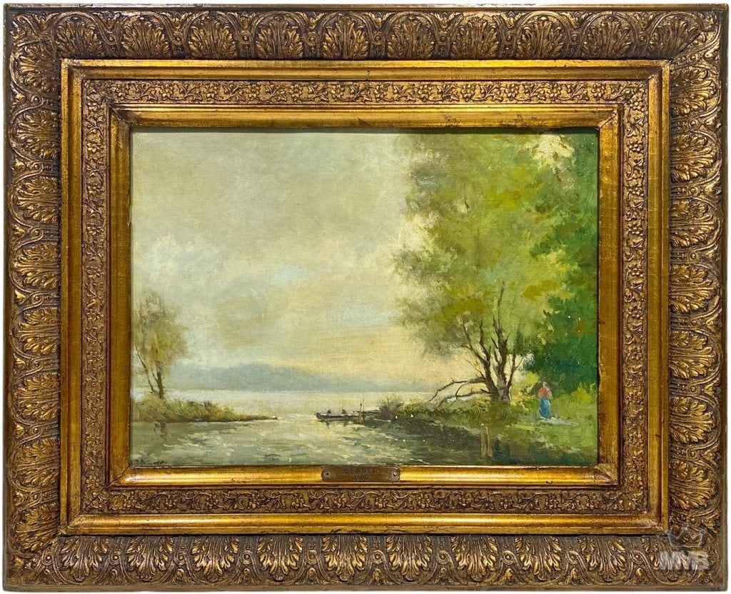 William Roger Benner Antique English Oil Painting (1 of 7)