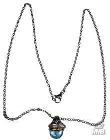David Yurman 925 Sterling Silver & Glass Necklace