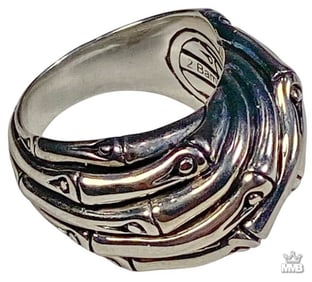 John Hardy 925 Sterling Silver Bamboo Ring