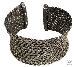John Hardy Sterling Silver Woven Cuff Bracelet