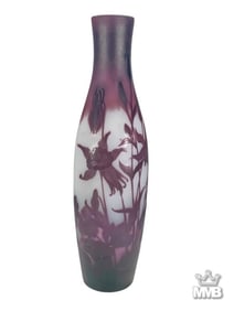 St. Louis Nancy French Cameo Art Glass Vase SIGNED
