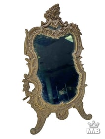 Antique Bronze Beveled Glass Vanity Mirror