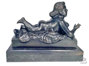After Fernando Botero Nude Woman Bronze Sculpture