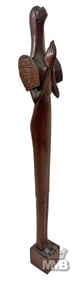 Alcantaras Malayanwood Praying Woman Sculpture