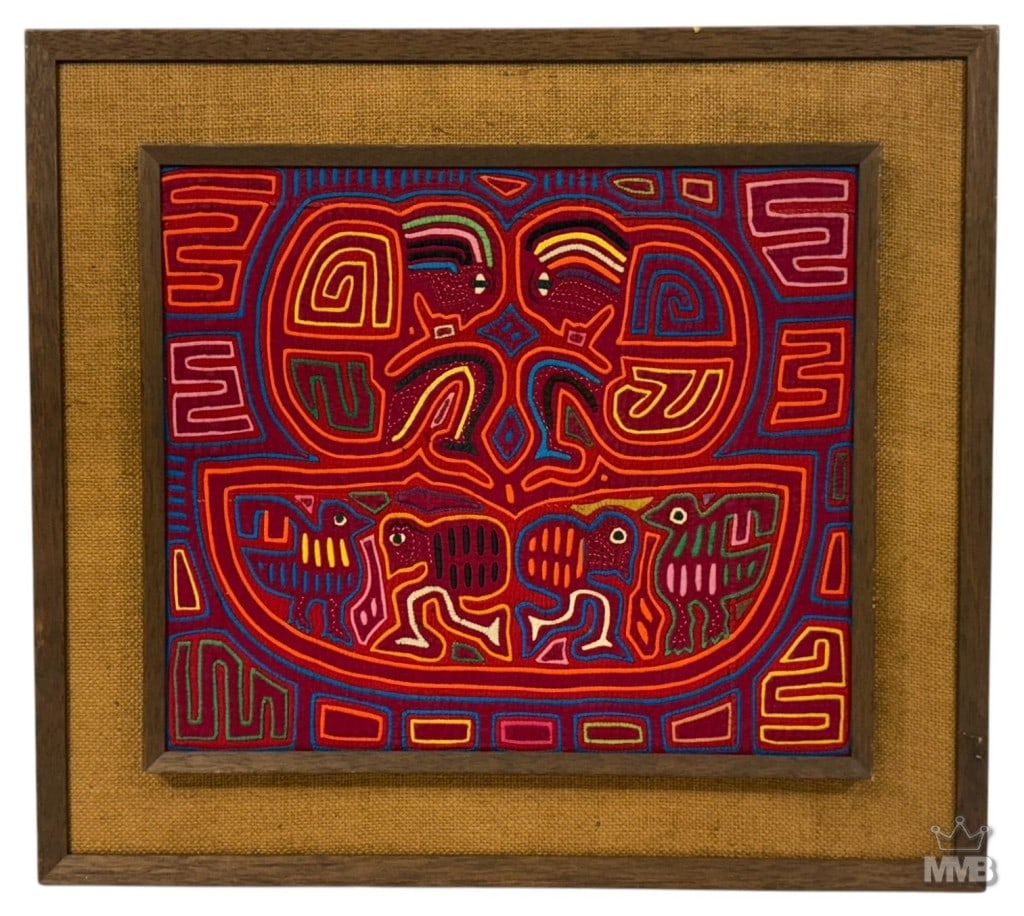 Vintage Framed (Guna) Kuna Mola Textile Art (1 of 9)