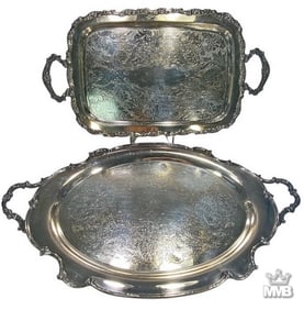 Rogers Bros Reflection & Other Silverplated Trays