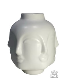 Modern Ceramic Vase w Faces Piero Fornasetti Style