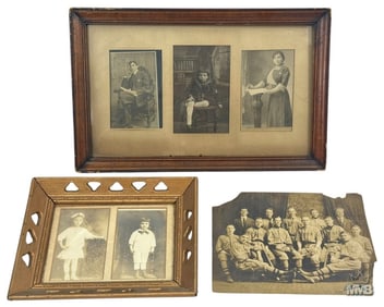 Antique Photographs: Baseball & Family Portraits
