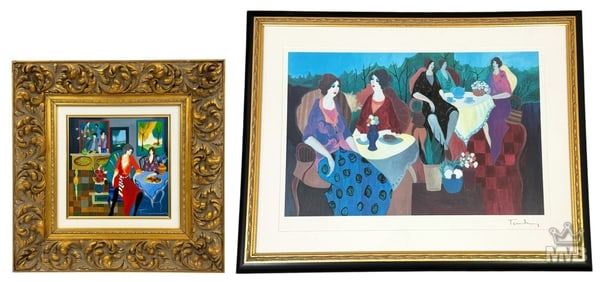 Itzchak Tarkay Seriolithograph & Serigraph 2pc LOT