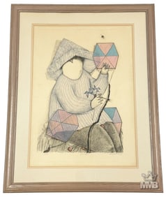 Arcadio Gonzalez b.1932 Boterismo Serigraph SIGNED