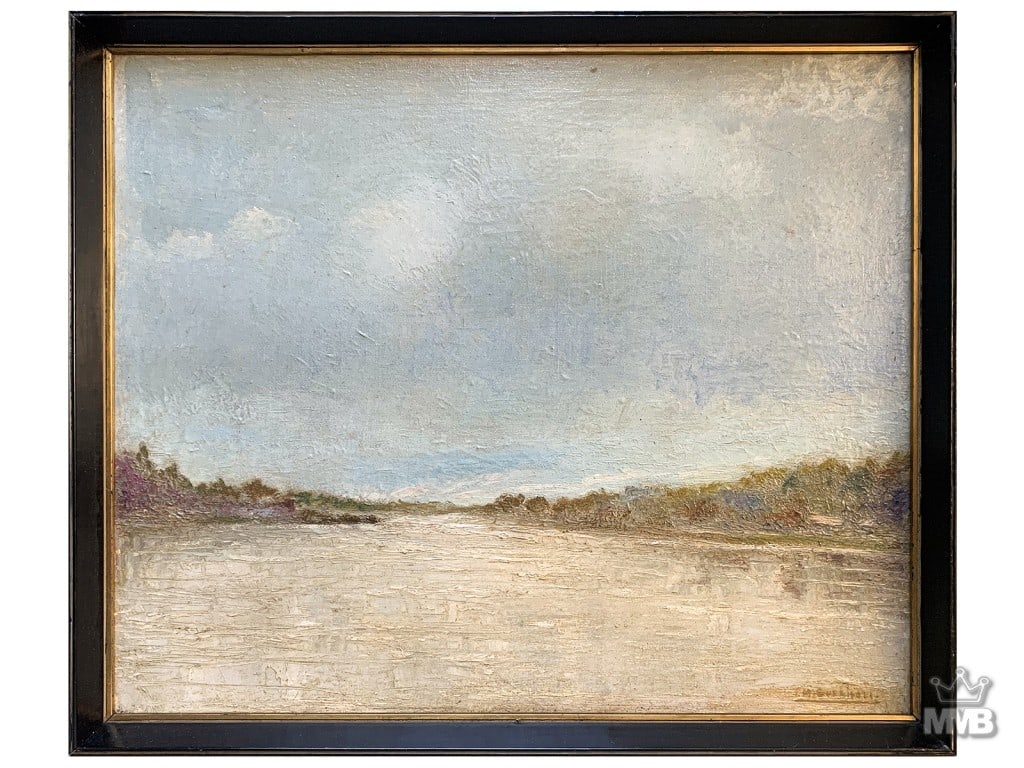 Antique European Landscape Oil Painting SIGNED (1 of 3)