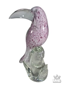 Italian Venetian Murano Art Glass Toucan Figurine