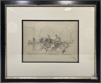 Paul Brown American Polo Players Print or Drawing