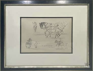 Paul Brown American Polo Players Print or Drawing