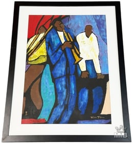 William Tolliver Jazz Scene Artist Proof Serigraph