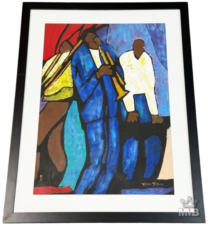 William Tolliver Jazz Scene Artist Proof Serigraph (1 of 6)