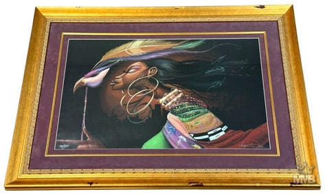 Frank Morrison 'Sistah Behind The Mask' Serigraph