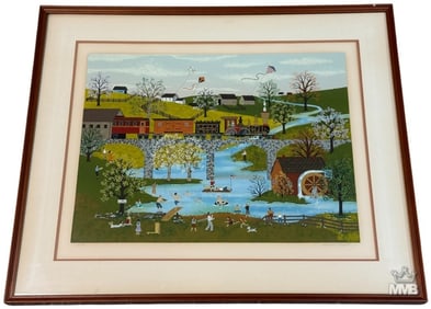 Jane W. Scott A Perfect Summer Day Color Serigraph