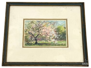Wayne Morrell (1923-2013) Landscape Pastel Drawing