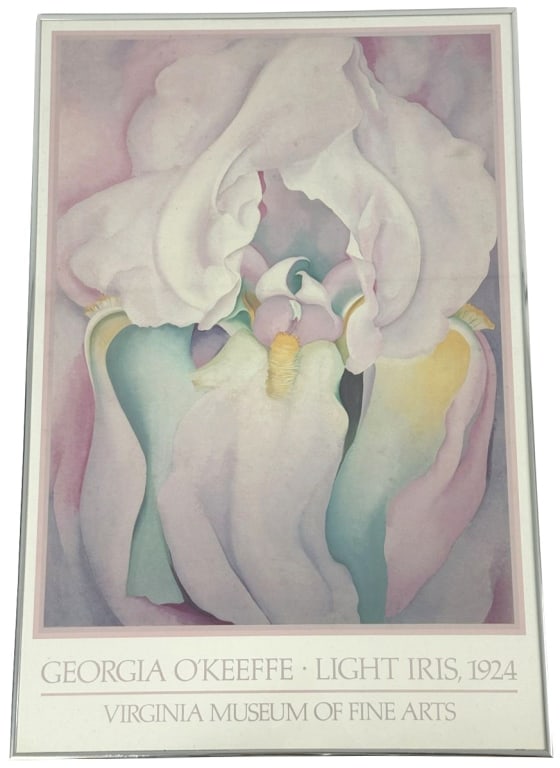 Georgia OKeeffe Light Iris 1924 Exhibition Poster (1 of 13)