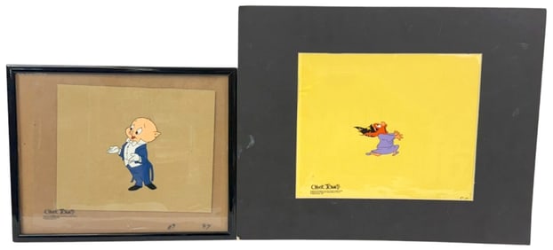Chuck Jones Warner Bros Prod. Animation Cels 2pcs