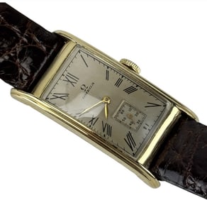 Omega 14K Gold Filled VTG Men's Dress Wristwatch