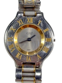 Must de Cartier 21 Stainless Steel Ladies Watch