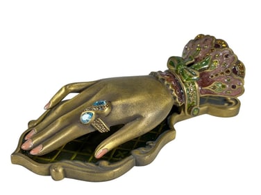 Jay Strongwater Victorian Bejeweled Hand Clip