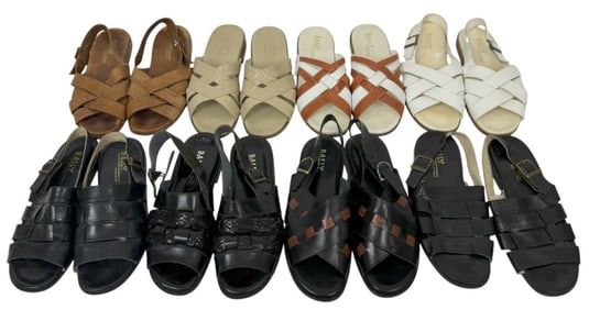 Bally Men's Leather Sandals 10 Pair LOT Size 10
