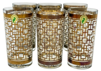 Waterford Crystal Mad Men Highball Glasses 6pc SET