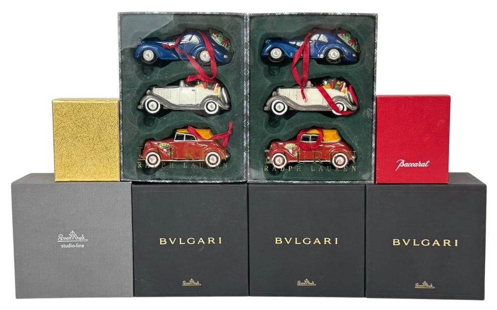 Christmas Ornaments Baccarat, Bulgari & More 10pcs (1 of 10)