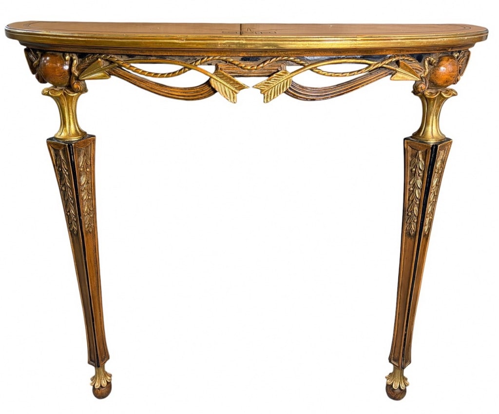 Italian Carved Wood Neoclassical Console Table (1 of 7)