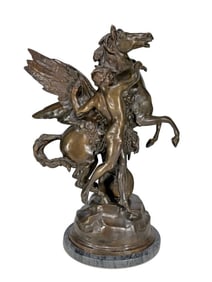 Perseus & Pegasus Bronze after Emile Picault