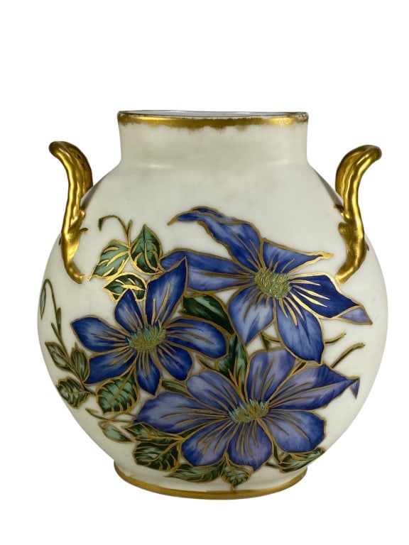 Jean Pouyat Limoges French Porcelain Vase (1 of 5)