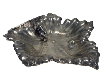 Camusso Peruvian Sterling Silver 925 Leaf Tray