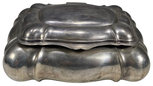 Peruvian 925 Sterling Silver Domed Jewelry Box