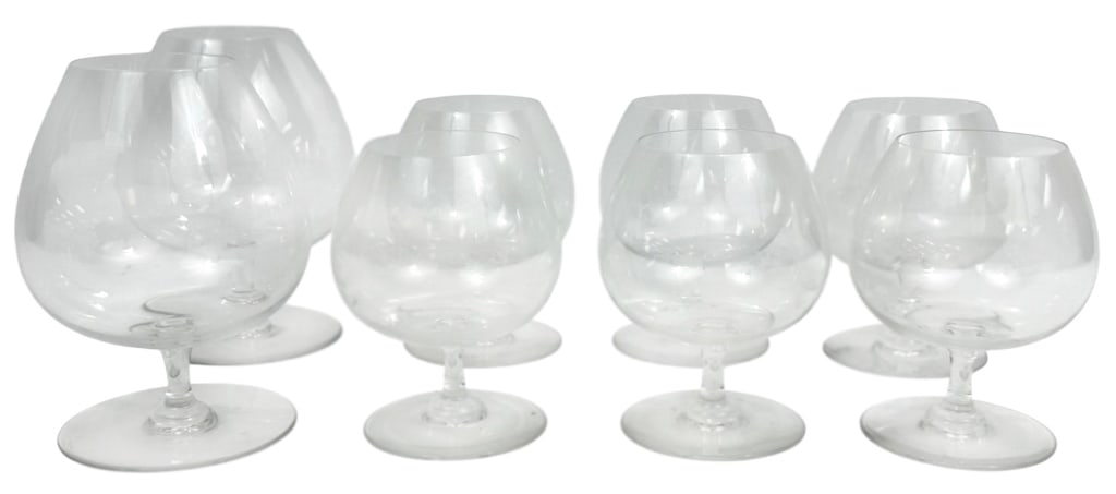 Baccarat French Crystal Brandy Snifters 8pc SET (1 of 4)