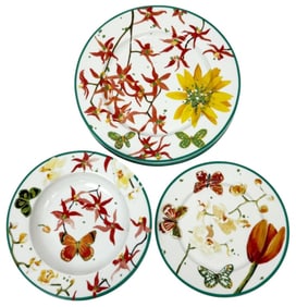 Lulu DK Petals Porcelain Dinnerware 12pc SET