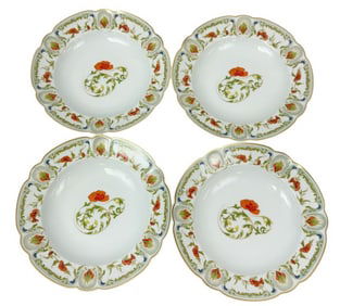 Ch Field Haviland Limoges Porcelain Dishes 4pc SET