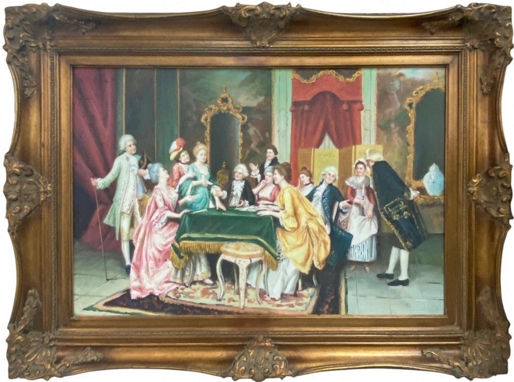 Large Oil Painting on Canvas after Mario Mazzella (1 of 5)