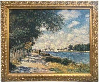 Embellished Print on Canvas after Claude Monet