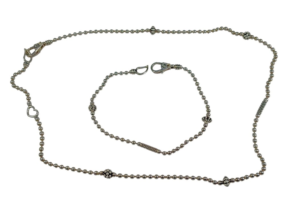 John Hardy Lagos Sterling Necklace & Bracelet (1 of 6)