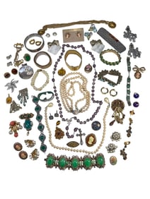 Assorted Costume Jewelry 64pc LOT