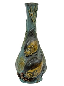Geoffrey C. Smith Bronze Florida Ocean Reef Vase