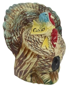 Vintage McCoy Ceramic Pottery Turkey Cookie Jar